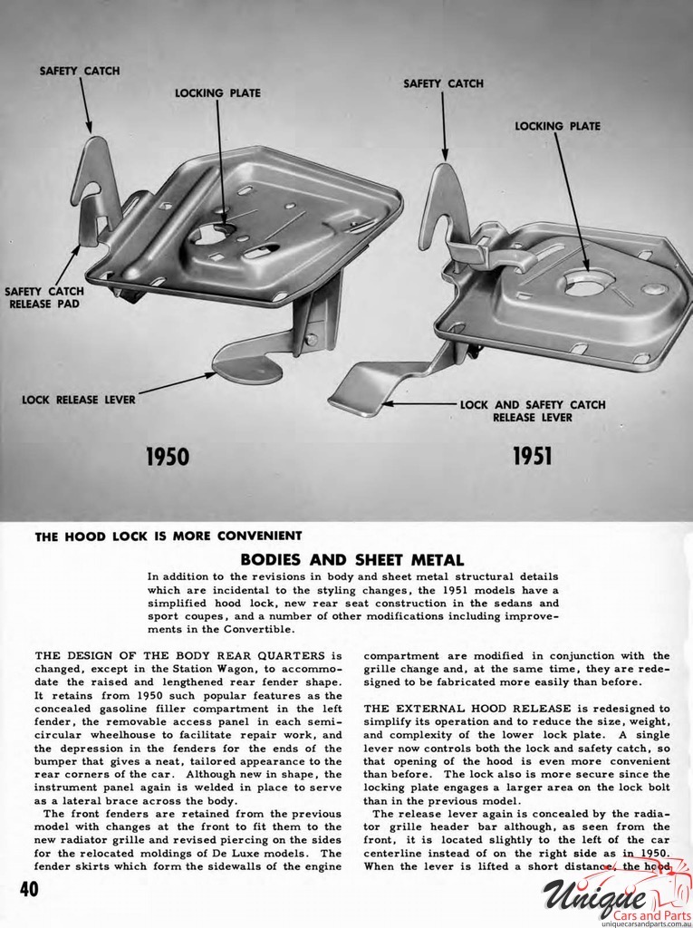 1951 Chevrolet Engineering Features Booklet Page 53